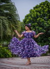 White Floral Organza Summer Maxi Catalogue